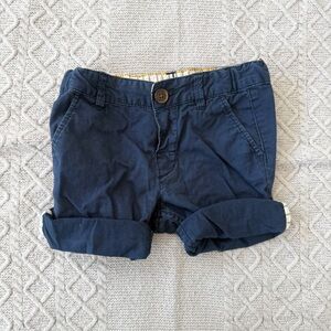 H&M Navy Blue Toddler Cuffed Shorts